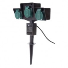 Gartenspiess 3xTyp13 IP44 Überstromschutz