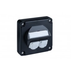 UP-Anschlussdose R&M 2×Cat6A IP54 schwarz