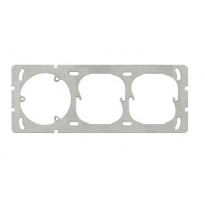 Befestigungsplatte 1x3 Feller 77x197mm horizontal SPEZIAL 87303-2X7500