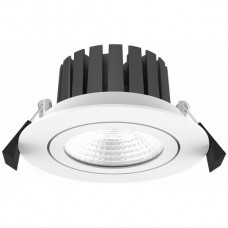 EB-LED-Spot iQLEDS Luna R 10W 3000K 660lm Loch-Ø80mm 36° IP65 weiss