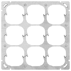 Befestigungsplatte Feller 3x3 9x52mm vertikal