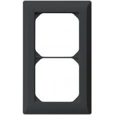 Abdeckrahmen,2x1,schwarz kallysto.line,152x92,vertikal
