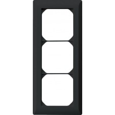 Abdeckrahmen,3x1,schwarz kallysto.line,212x92mm,vertikal