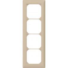 Abdeckrahmen,4x1,beige kallysto.line,272x92mm,vertikal