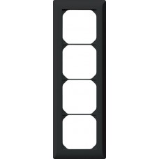 Abdeckrahmen,4x1,schwarz kallysto.line,272x92mm,vertikal