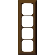 Abdeckrahmen,4x1,braun kallysto.line,272x92mm,vertikal