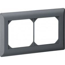 Abdeckrahmen 1x2 anthrazit kallysto.line 92x152mm horizontal