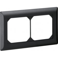 Abdeckrahmen 1x2 schwarz kallysto.line 92x152mm horizontal