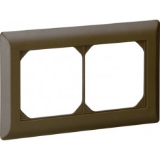 Abdeckrahmen 1x2 braun kallysto.line 92x152mm horizontal