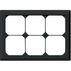 Abdeckrahmen,2x3,schwarz kallysto.line,152x212,horizontal