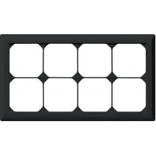 Abdeckrahmen,2x4,schwarz kallysto.line,152x272,horizontal
