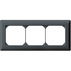 Abdeckrahmen 1x3 anthrazit kallysto.line 92x212mm horizontal