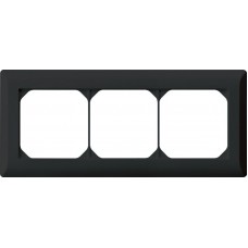 Abdeckrahmen 1x3 schwarz kallysto.line 92x212mm horizontal