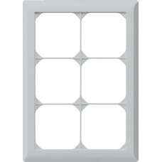Abdeckrahmen 3x2 hellgrau kallysto.line 212x152mm vertikal