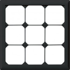 Abdeckrahmen,3x3,schwarz kallysto.line,212x212mm