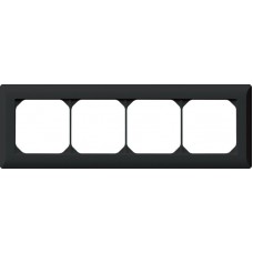 Abdeckrahmen 1x4 schwarz kallysto.line 92x272mm horizontal