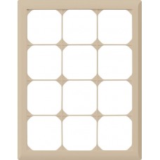 Abdeckrahmen 4x3 beige kallysto.line 272x212mm vertikal