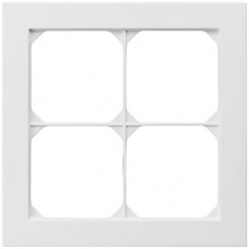 Abdeckrahmen 2x2 weiss kallysto.pro 154x154mm