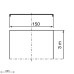 Abdeckung Unex Breite 150mm aus U23X - Länge 3m