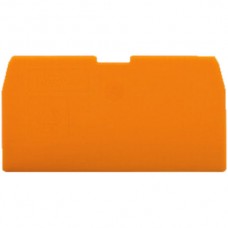 Abschlussplatte Wago 2mm orange