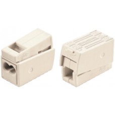 Leuchtensteckklemme Wago 1-2,5mm²/ 0,5-2,5mm² weiss - 100 Stück