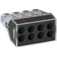 Steckklemme Wago 8P 2,5mm² transparent - 50 Stück