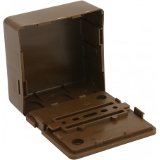 AP-Abzweigdose T+H leer braun Thermoplast 66x66x30mm