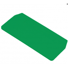 Abschluss-/Zwischenplatte WM ZAP/TW 2 66×30,5mm GRÜN - Pack à 50 Stück