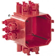 UP-Abzweigdose CRALLO-RED-BOX MT Gr.1 rot Schutzdeckel,Nägel 850°