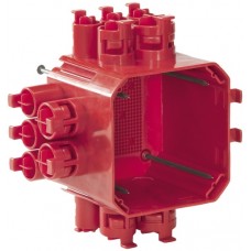 UP-Abzweigdose CRALLO-RED-BOX MT Gr.1 rot Schutzdeckel,Nägel 850°,MT8285