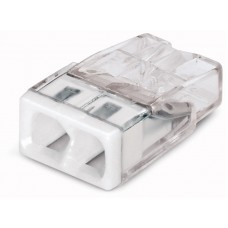 Steckklemme Wago 2L 0,5-2,5mm² 24A Dosenklemme COMPACT 450V - 100 Stück