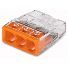 Steckklemme Wago 3L 0,5-2,5mm² 24A Dosenklemme COMPACT 450V - 100 Stück