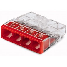 Steckklemme Wago 4L 0,5-2,5mm² 24A Dosenklemme COMPACT 450V - 100 Stück