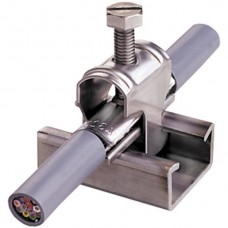 Schirmanschlussklemme 25-32mm rostfrei mit Schraube und Feder