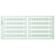 Bezeichnungsschildchen 6x12mm unbeschriftet 5 Karten zu 100