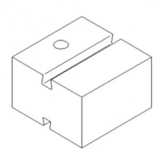 Auflagekissen Lanz 40x30x25mm halogenfrei, schwarz, für Gitterbahn