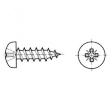 Rundkopf-Spanplattenschraube 4×16mm Pozidriv, verzinkt