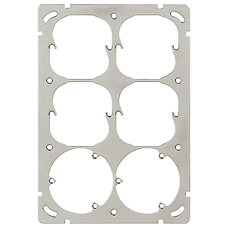 UP-Befestigungsplatte,3x2,Feller 197x137mm,für 4x52mm/3xT13/3xT13