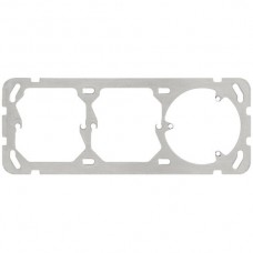 Befestigungsplatte 1x3 Hager 77x197mm horizontal 1x 3xT13