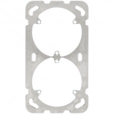 Befestigungsplatte 2x1 Hager 137x77mm Achsdistanz 60mm für 2x3xT13