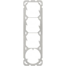 Befestigungsplatte 4x1 Hager 257x77mm für 3x52mm/3xT13
