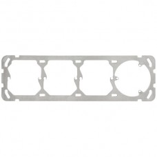 Befestigungsplatte 1x4 Hager 77x257mm horizontal für 3/T13