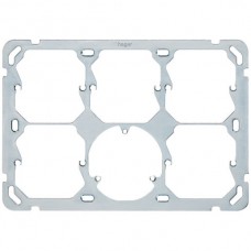 Befestigungsplatte Hager Gr.2x3 137x197mm 4x52 + 3xT13 + 52mm Stahl