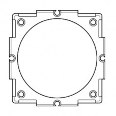 Blindrosette JK Ø47mm weiss Hager