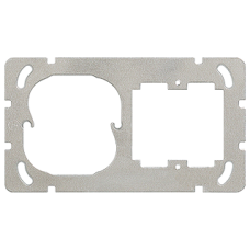 Befestigungsplatte,1x2,Feller 77x137mm,horizontal,für 1185 freenet