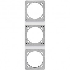 UP-Montageplatte 3x1 weiss Hager robusto 86x286mm
