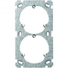 Befestigungsplatte 2x1 ABB 137x77mm, Apparatedistanz 60mm für 6xT13
