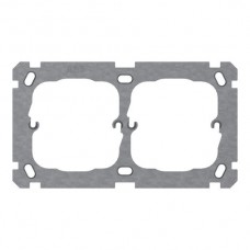 Befestigungsplatte 2xGr.II ABB 170x90mm 52/52,Achsdistanz 80