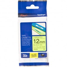 Brother Schriftbandkassette Serie TZE,12mmx5m,gelb-schwarz