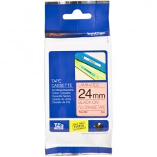 Brother Schriftbandkassette TZe 24mmx5m, fl-orange-schwarz